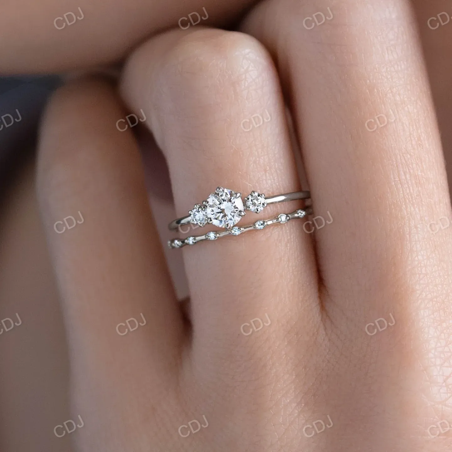 0.06CTW Eternity Natural Diamond Wedding Band