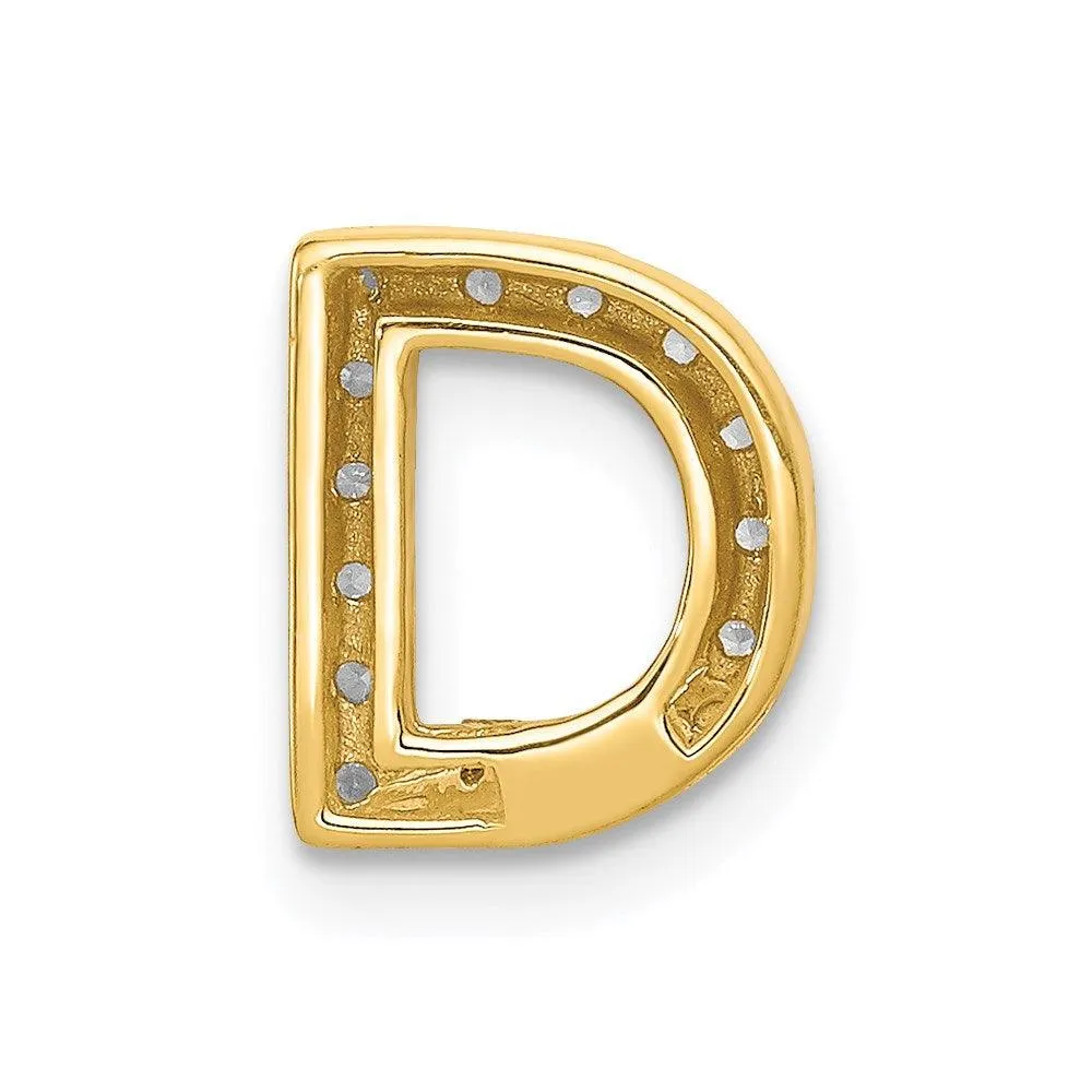 14k Diamond Initial D Charm