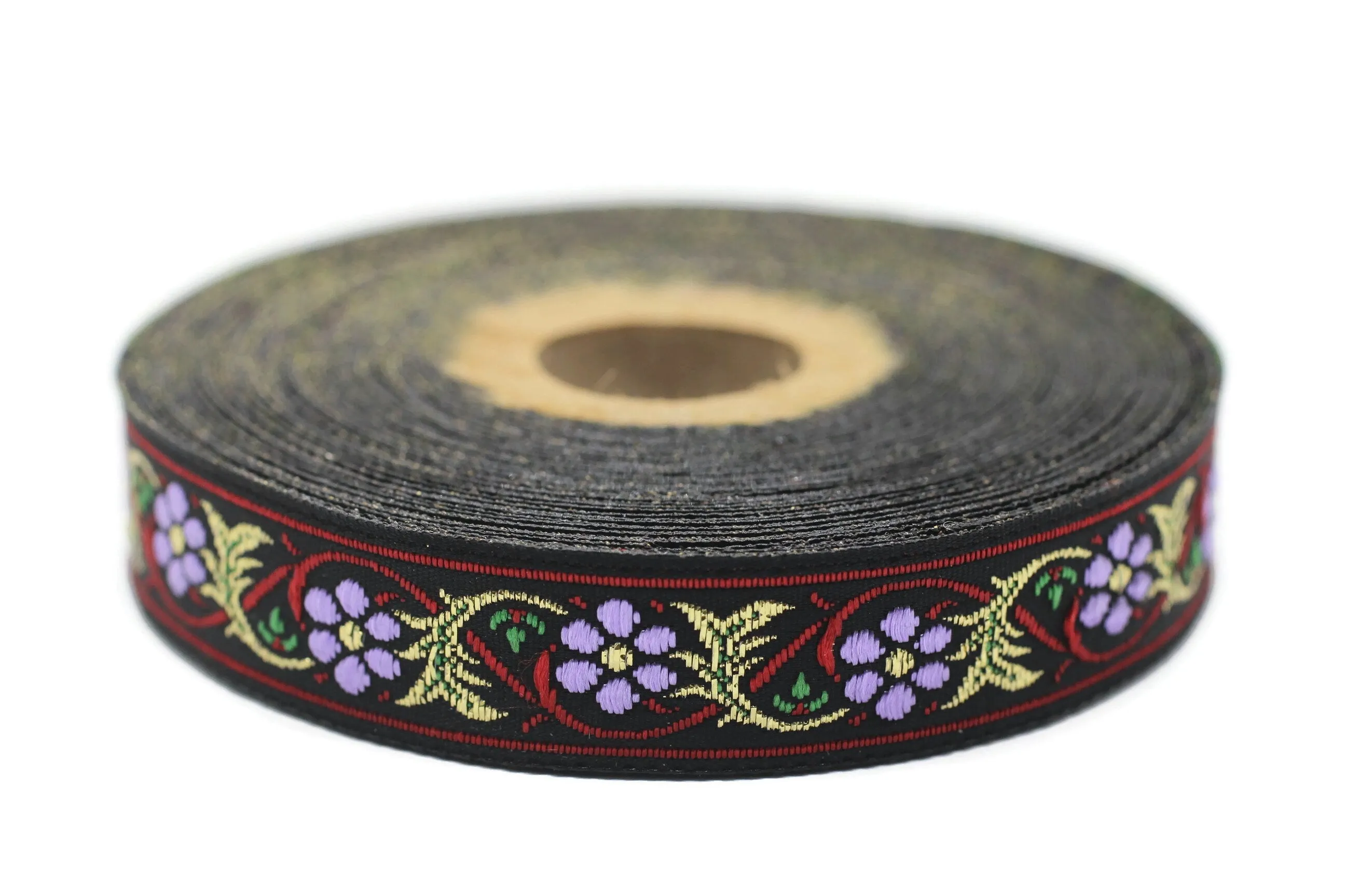 16 mm Bavarian Spring Time Floral Jacquard trim (0.62 inches), floral ribbon, Tapes, Band, Jacquard ribbons, Ruban, fabric trim, 16904