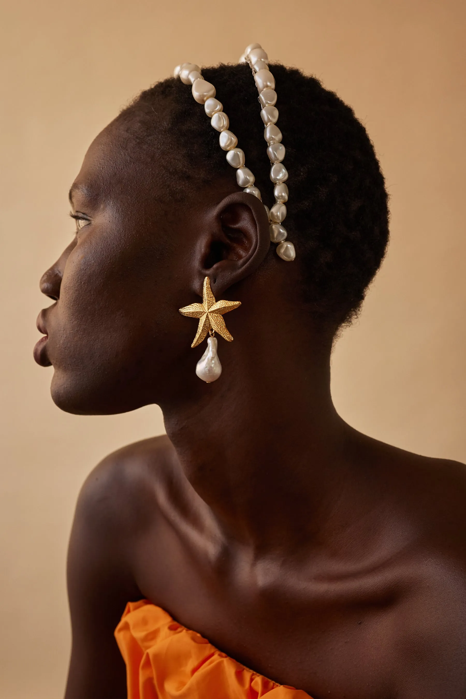 Aria Pearl Double Strand Headband