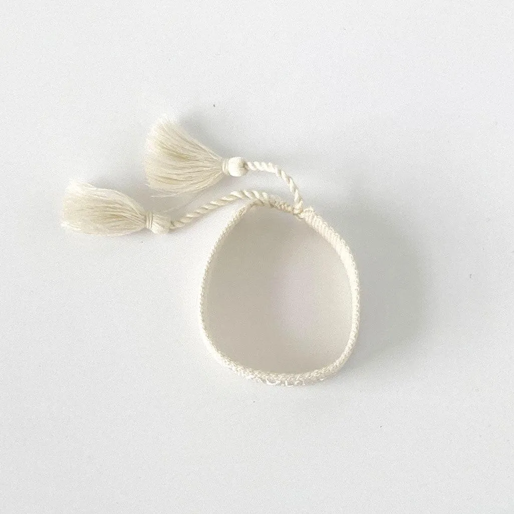 BE NICE Adjustable Bracelet | Off White