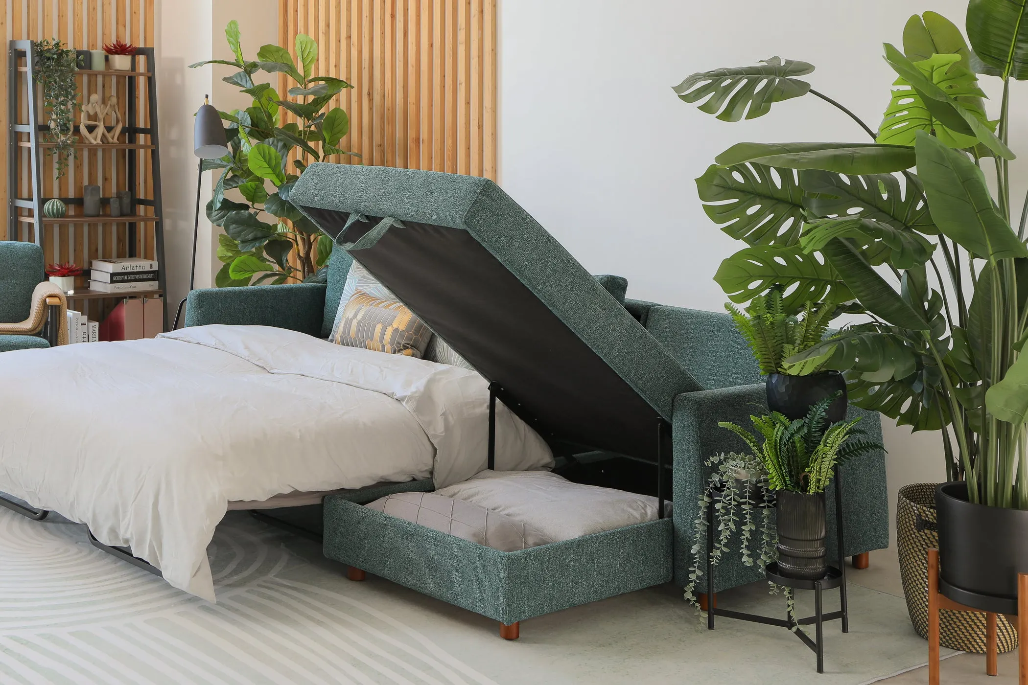 Bergen Sofa Bed - Open Box -  Emerald Green