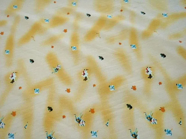 Colourful Floral - Chambray Print