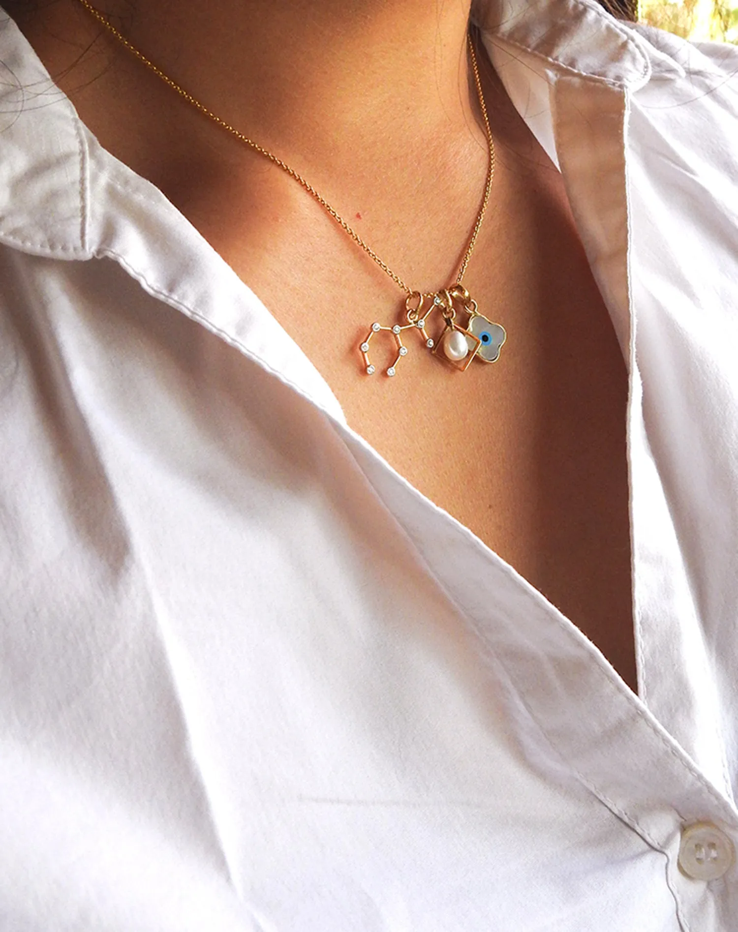 Constellation Charm Pendant - Virgo