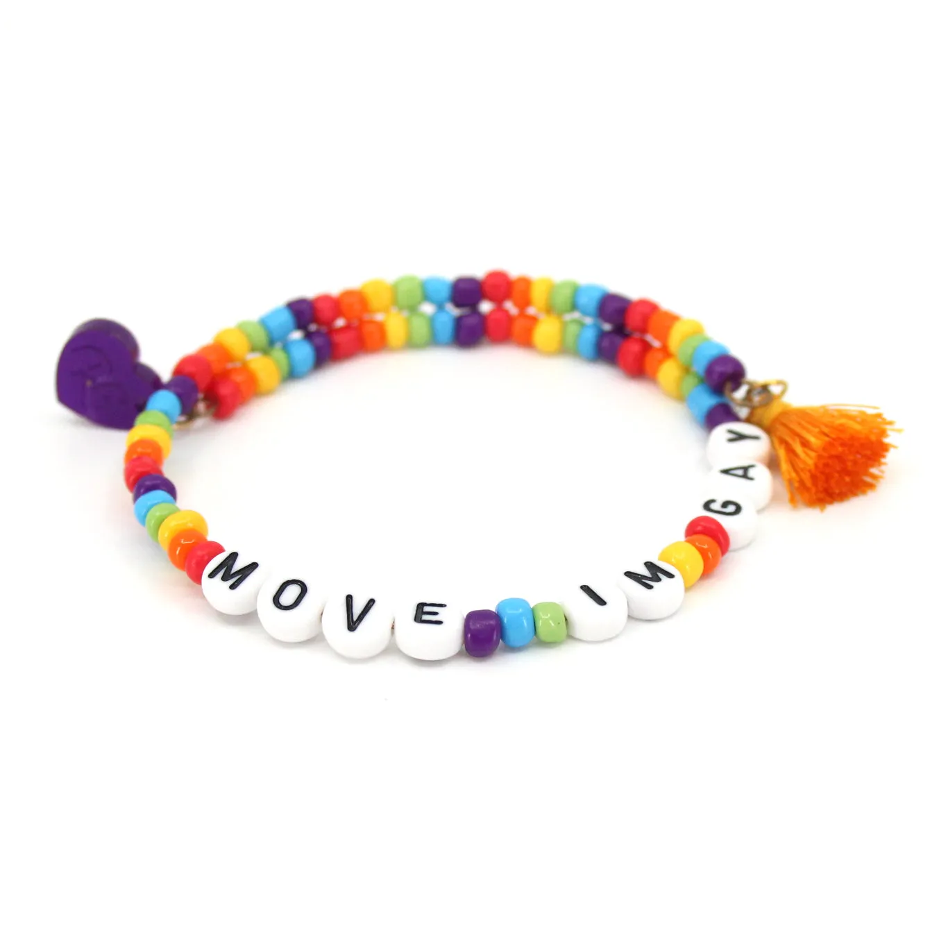 Design Your Own LGBTQIA  Pride Beaded Stacking Bracelet