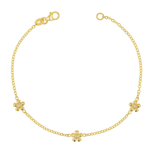 Diamond Flower Chain Bracelet