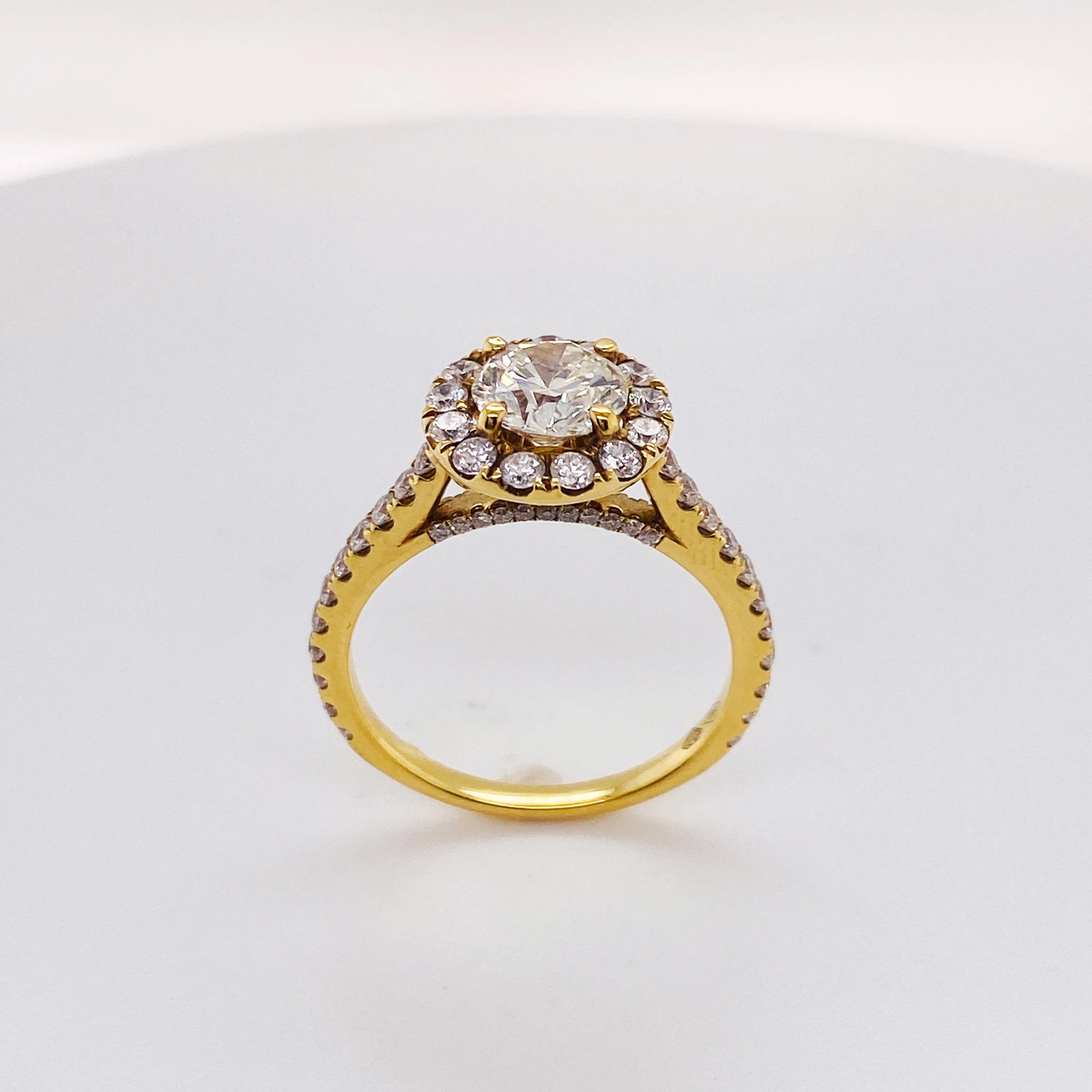 Diamond Halo Engagement Ring