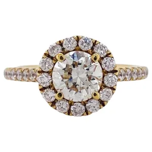 Diamond Halo Engagement Ring