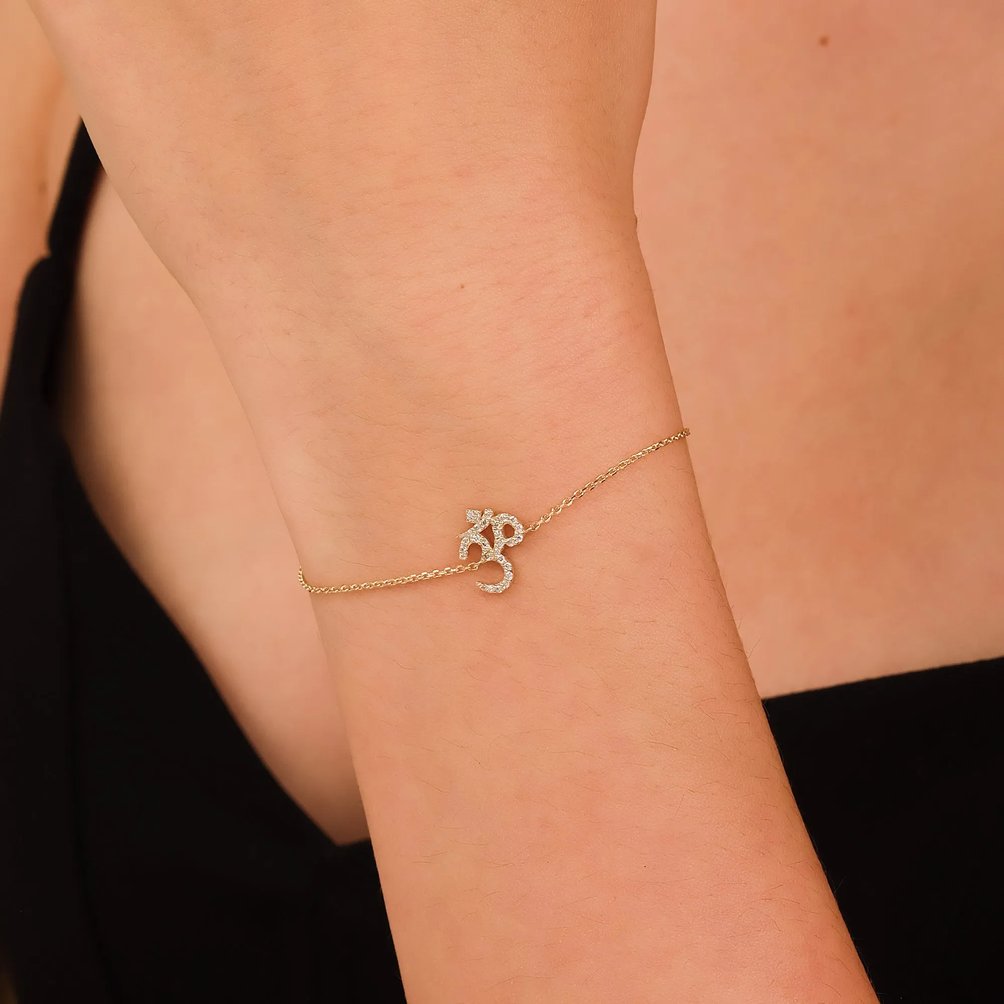 Diamond OM Bracelet, Aahana