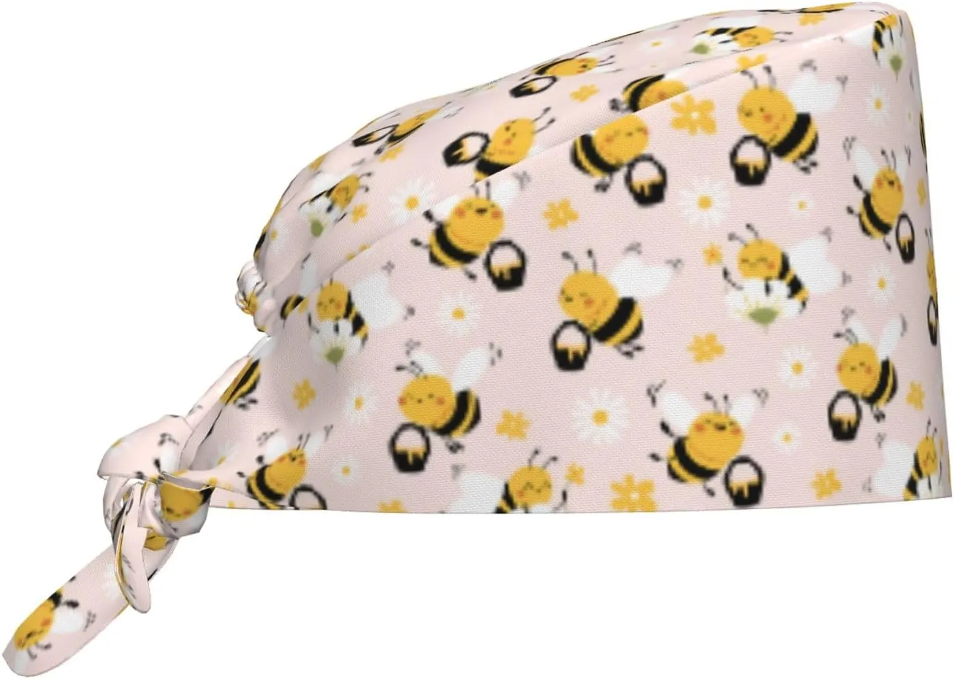 Doodle Beer Oktoberfest Scrub Caps Adjustable Working Cap with Sweatband Elastic Tie Back Hats for Women Men