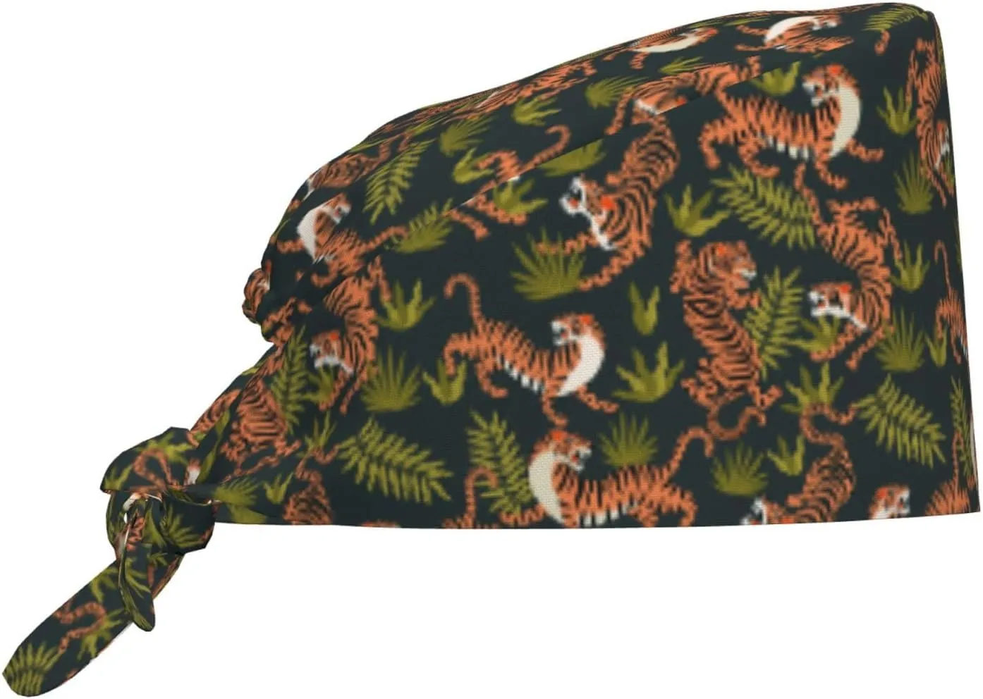Doodle Beer Oktoberfest Scrub Caps Adjustable Working Cap with Sweatband Elastic Tie Back Hats for Women Men
