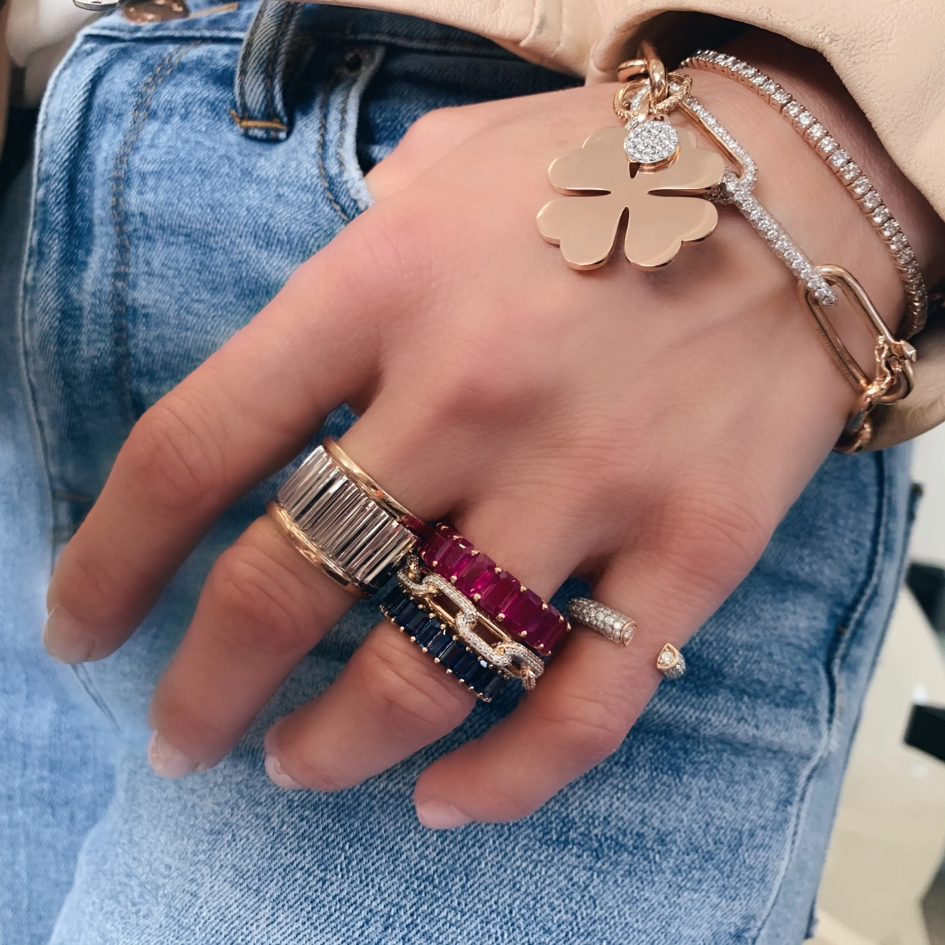 Dora Four Leaf Clover Charm