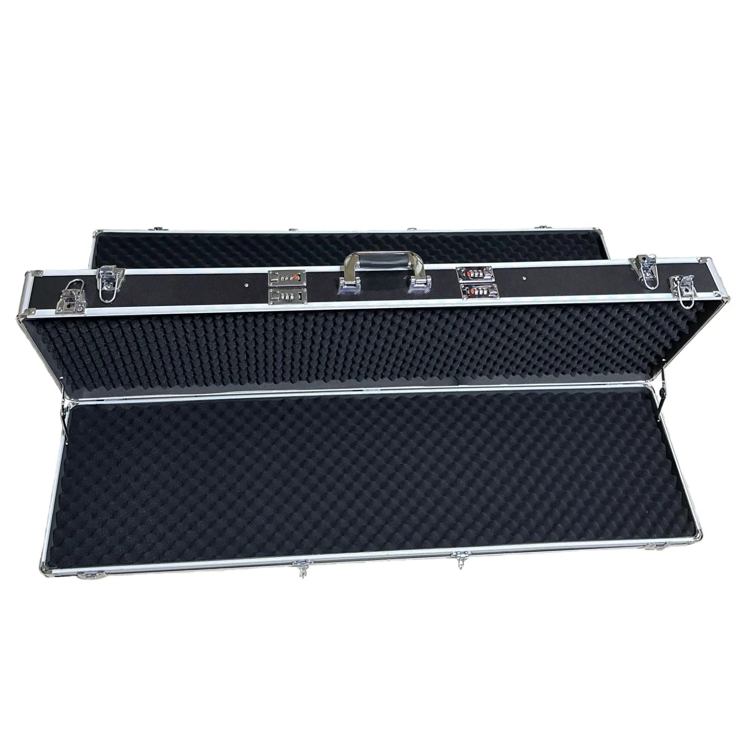 Durable Aluminum Double Sided Gun Case, Lined Interior - GOMINIMO