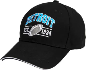 Embroidered City Football Hat Cap for Men Women Detroit, Adjustable Unisex Fans Baseball Caps