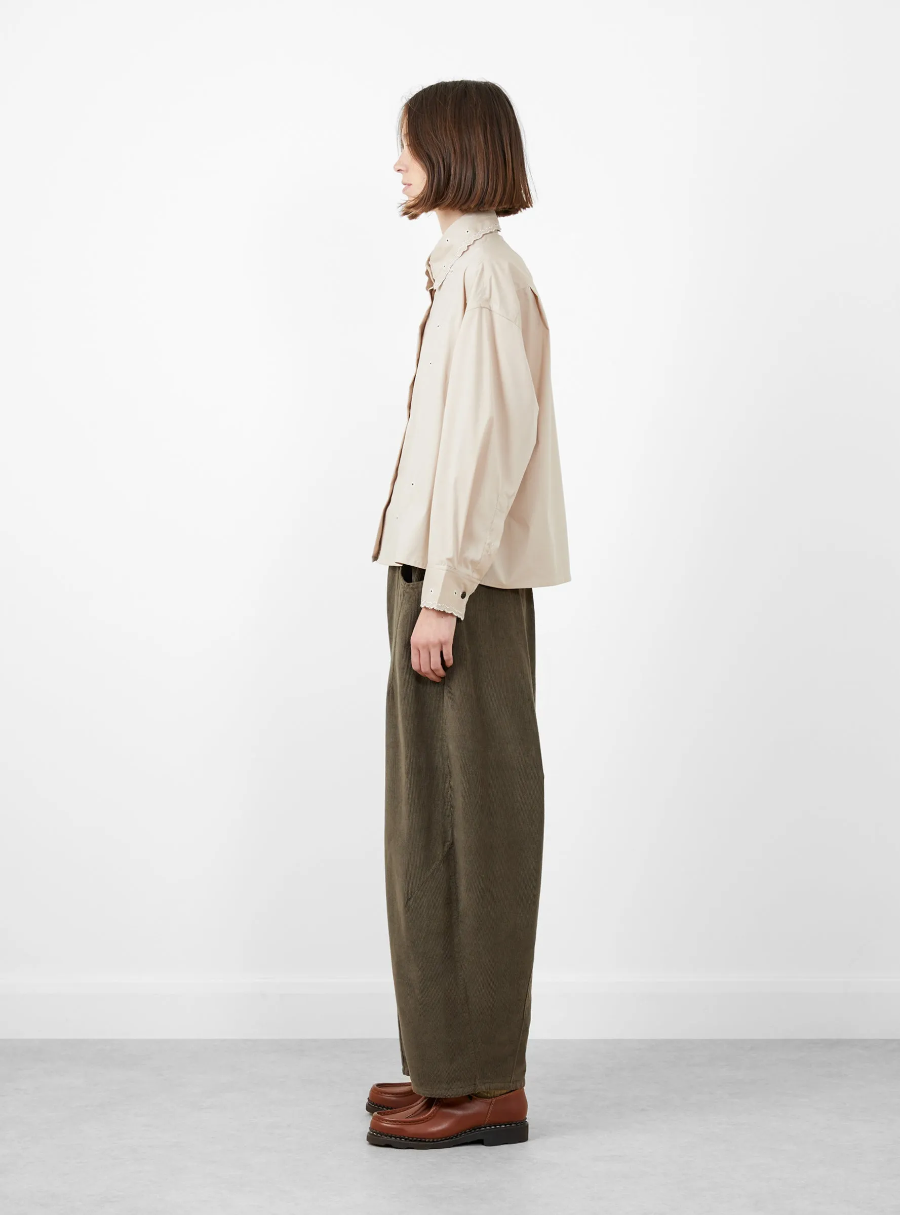 Embroidery Shirt Beige