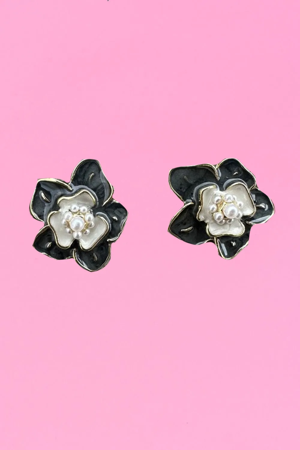 Floral Glam Stud Earrings