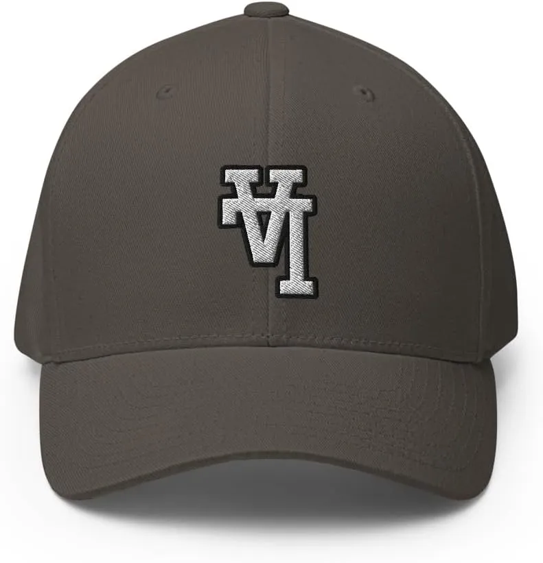 FX Upside Down LA Fitted Hat Embroidered Curved Bill Mid Crown Closed-Back Structured Los Angeles Twill Cap