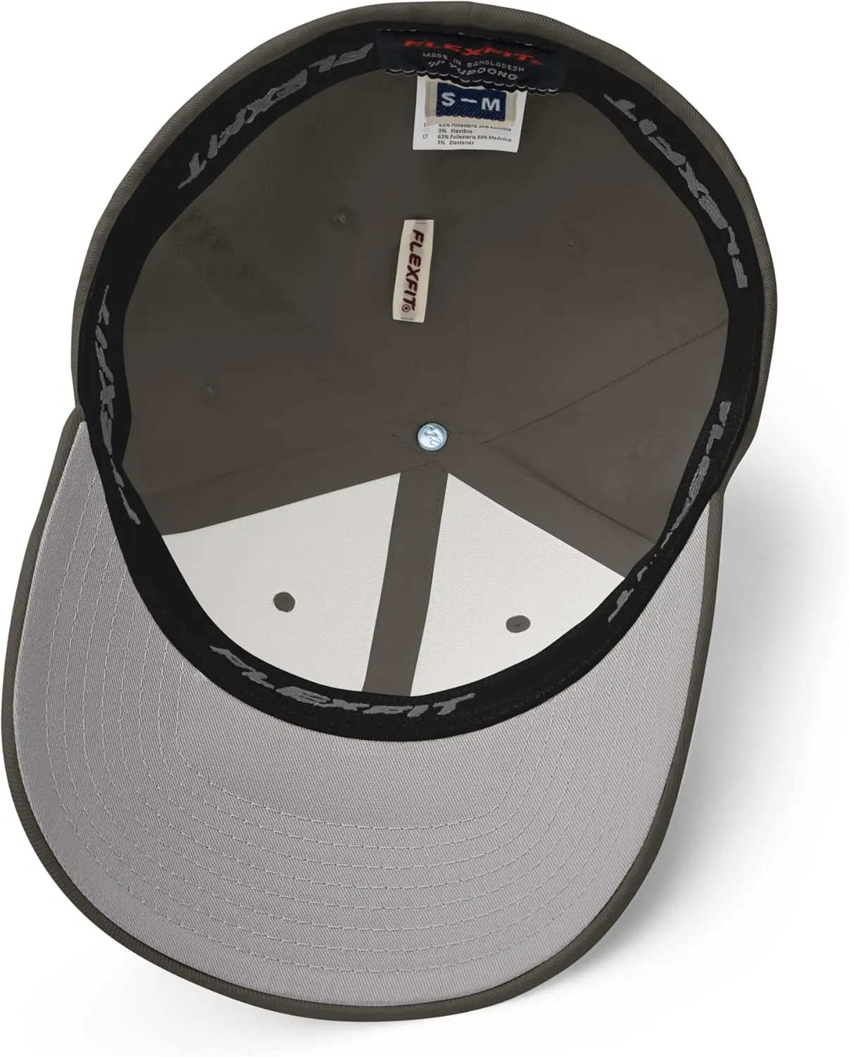 FX Upside Down LA Fitted Hat Embroidered Curved Bill Mid Crown Closed-Back Structured Los Angeles Twill Cap