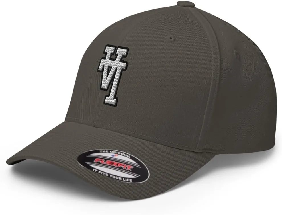 FX Upside Down LA Fitted Hat Embroidered Curved Bill Mid Crown Closed-Back Structured Los Angeles Twill Cap