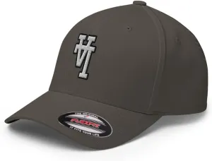 FX Upside Down LA Fitted Hat Embroidered Curved Bill Mid Crown Closed-Back Structured Los Angeles Twill Cap
