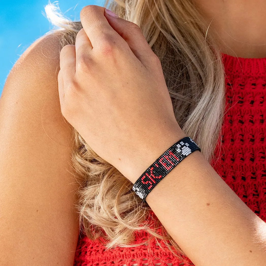 Gabby Sic'Em Beaded Bracelet | Ink   Alloy