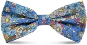 JESLANG Men's Cotton Bowties Printed Floral Neck Bow Tie