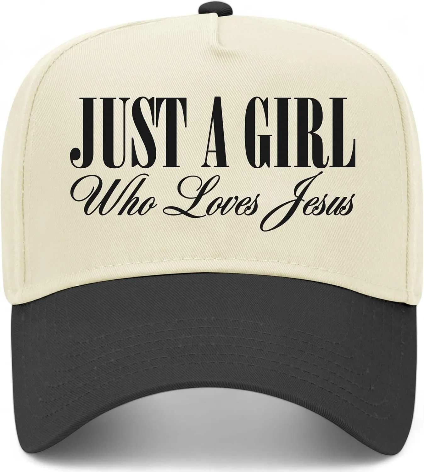 Just A Girl Who Loves Jesus Vintage Trucker Hat | Premium Snapback Baseball Hat for Women