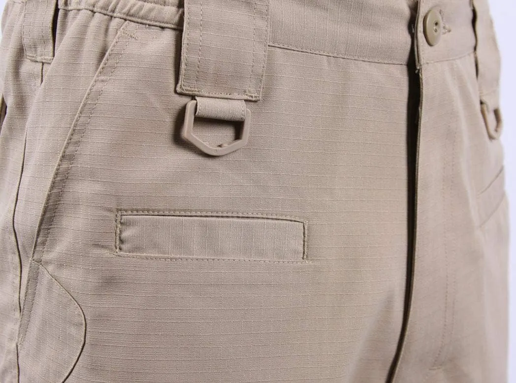 LAPG Men's Operator Elastic Waistband Tactical Shorts, Durable Ripstop Workout, Outdoor Men's Shorts, Cargo Shorts for Men