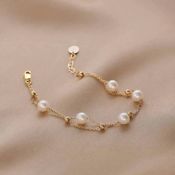 Layered Freshwater Pearl Bracelet