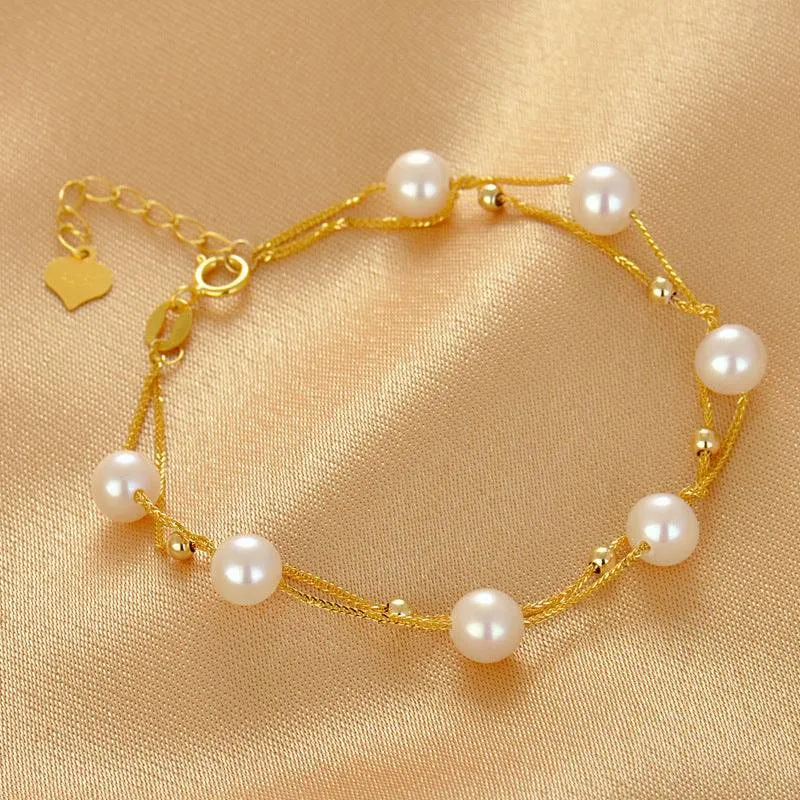 Layered Freshwater Pearl Bracelet