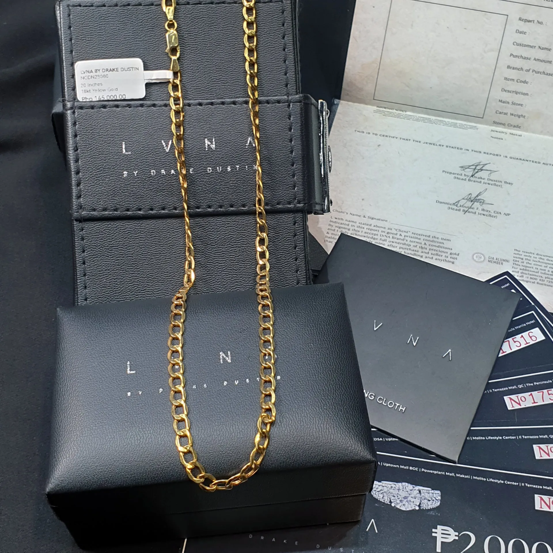 #LVNA2024 | Heavy Men’s Golden Link Chain Necklace 18kt 20”