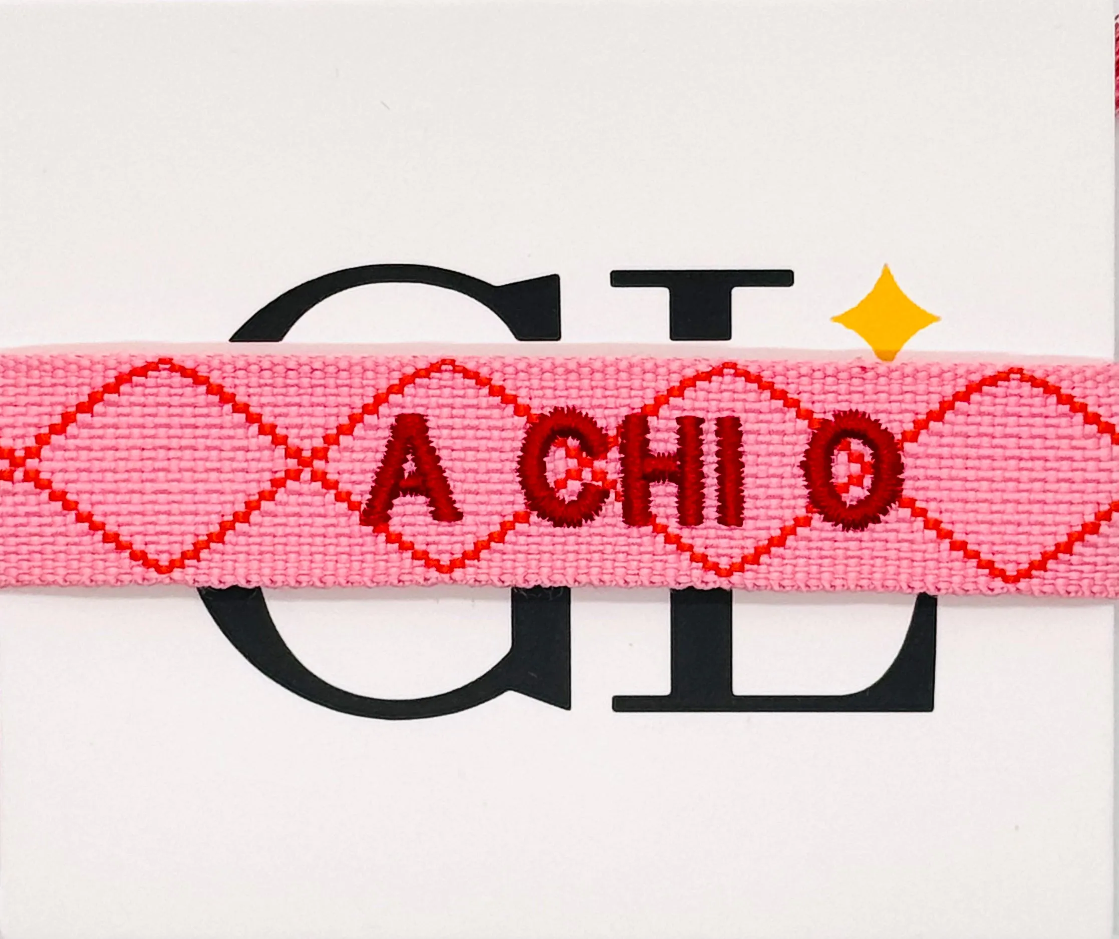 Officially licensed Alpha Chi Omega Team Tassel Bracelet