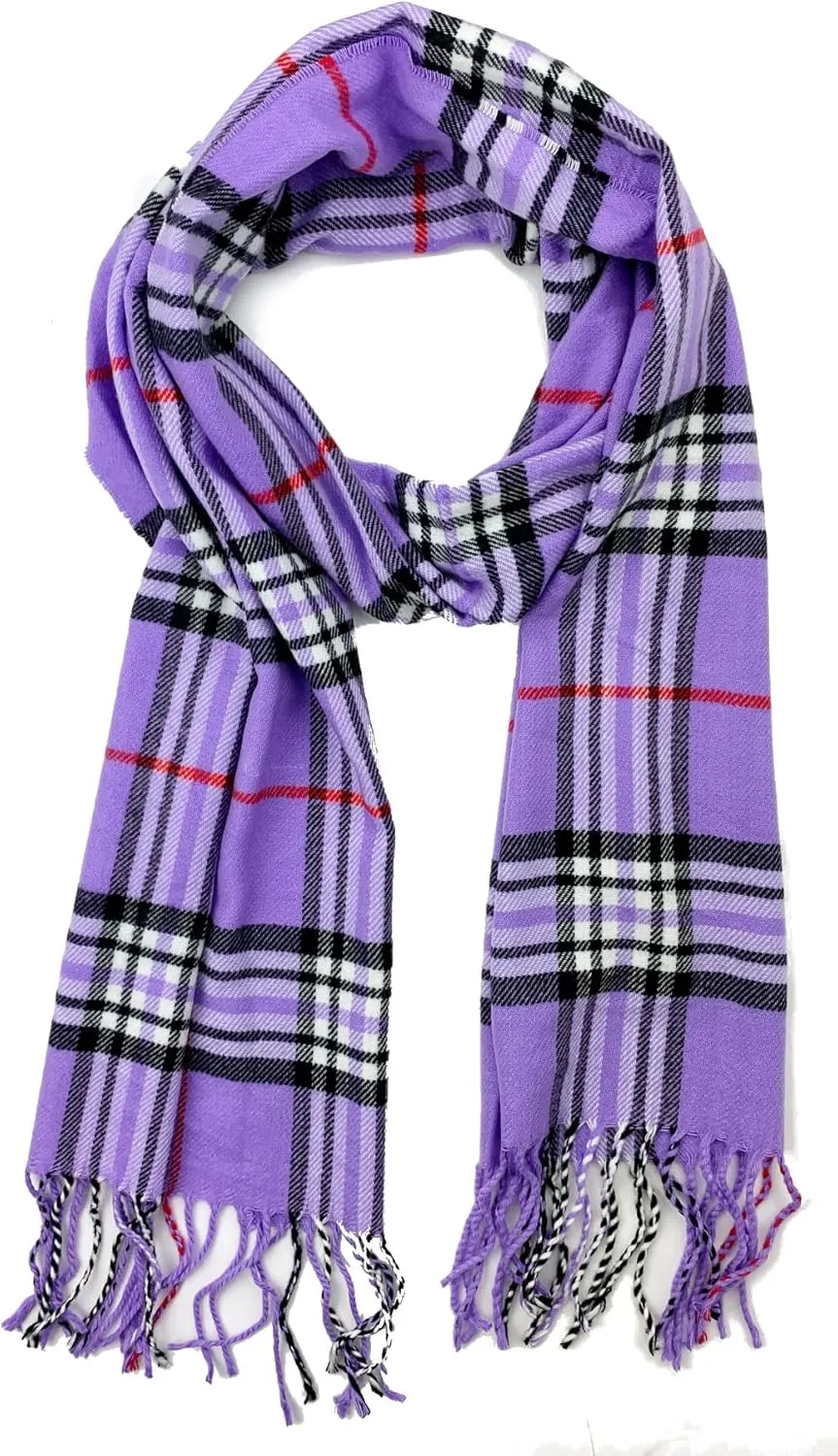 Plum Feathers Super Soft Luxurious Cashmere Feel unisex for Men and Women Winter Scarf