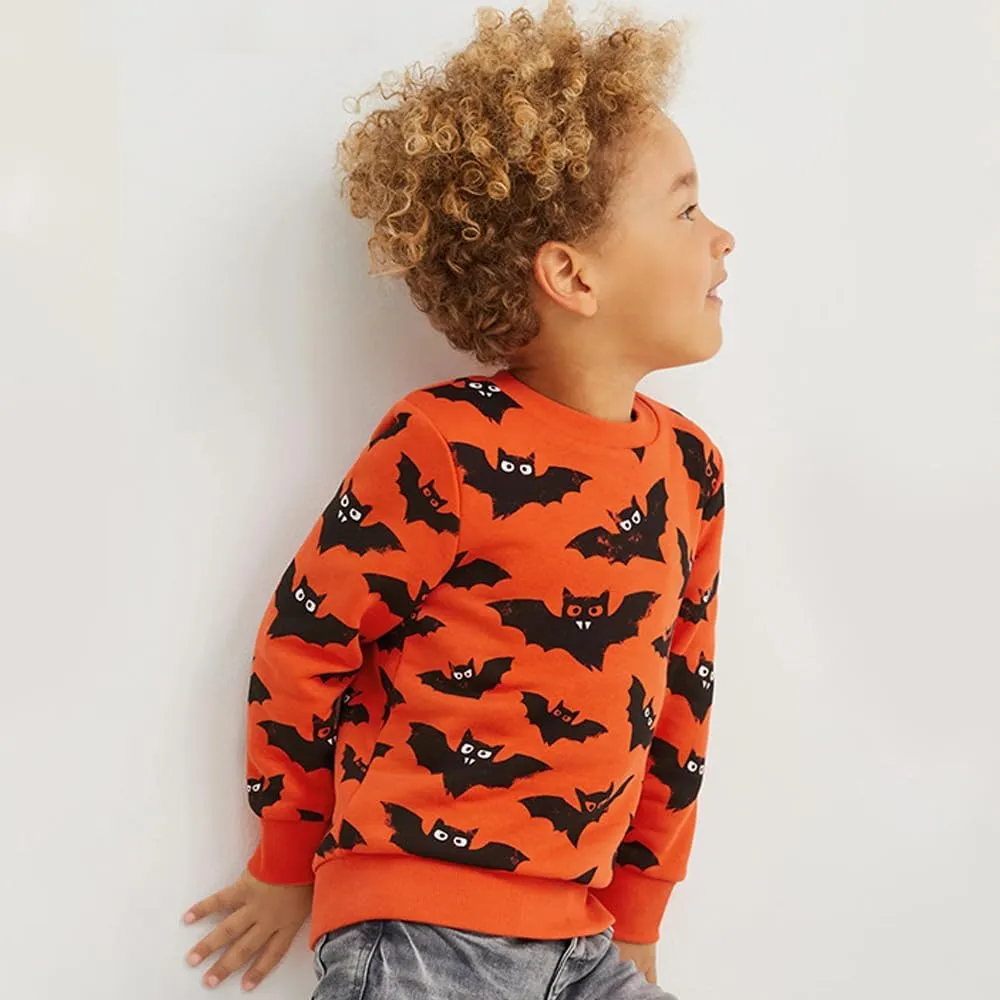 Popshion Toddler Boys Sweatshirt Cotton Lightweight Kids Winter Warm Sweater Crewneck Pullover Tops