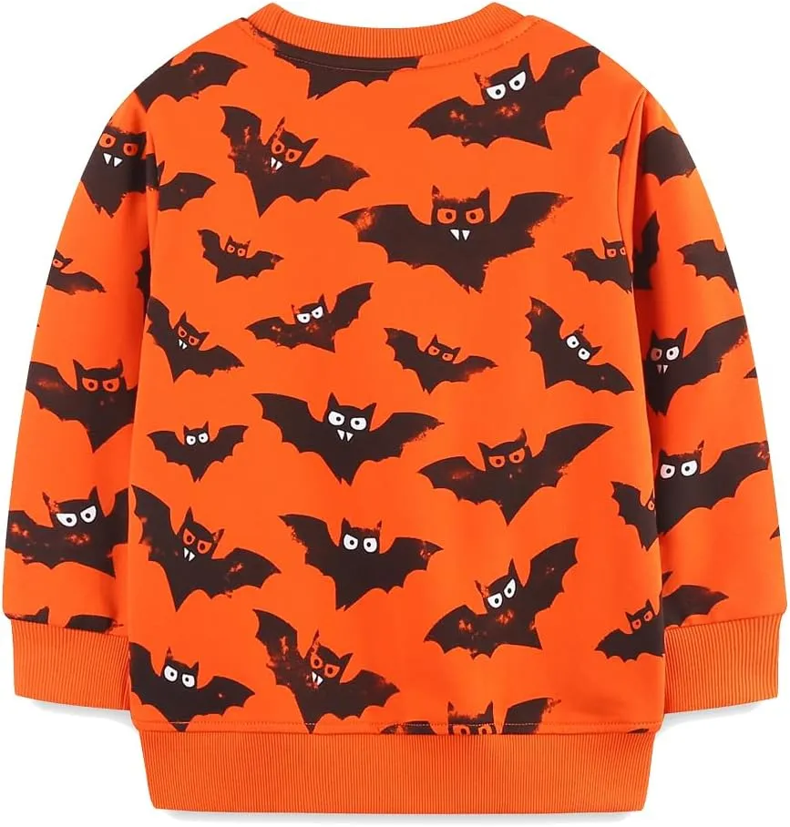 Popshion Toddler Boys Sweatshirt Cotton Lightweight Kids Winter Warm Sweater Crewneck Pullover Tops