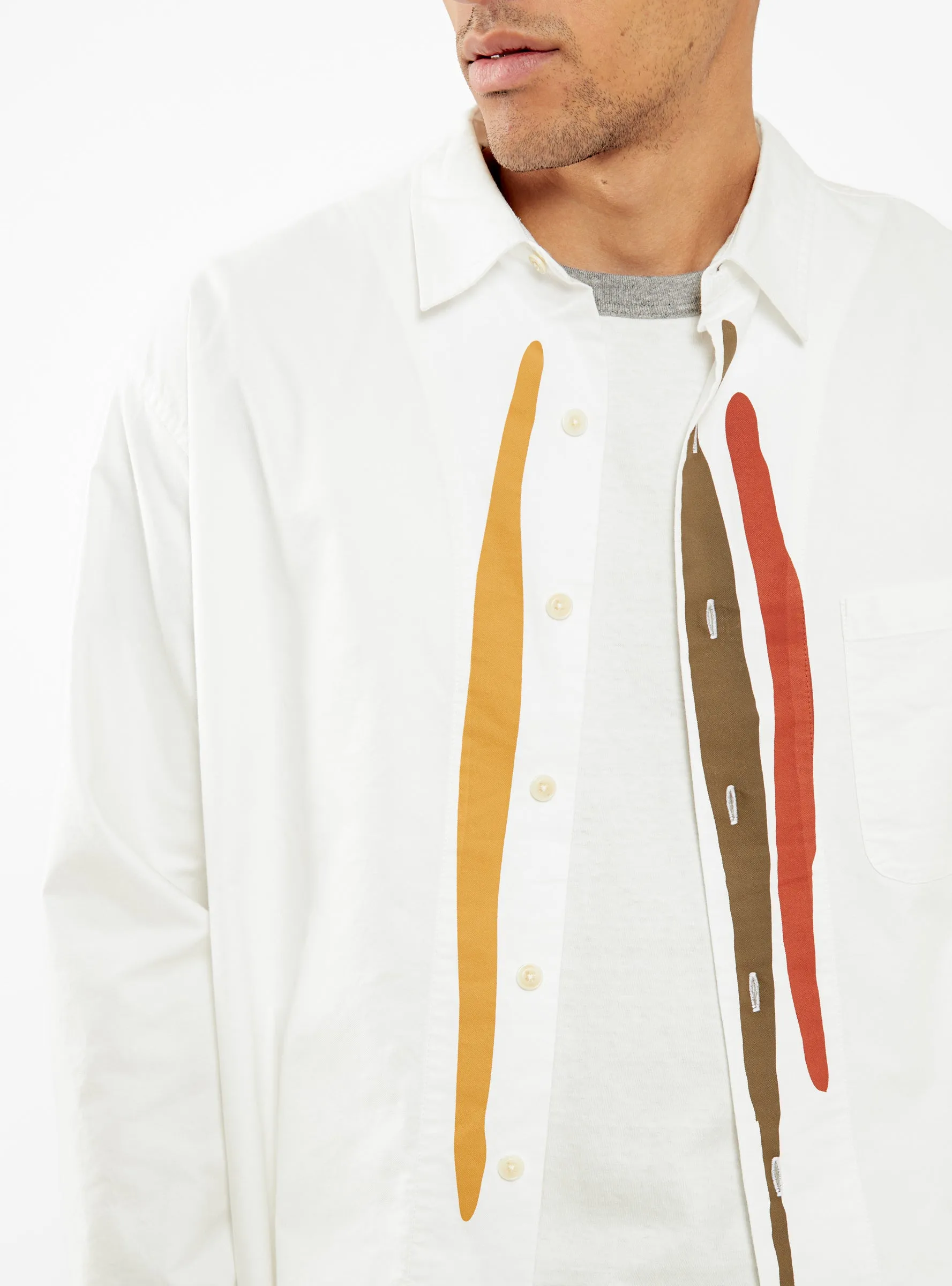 Printed Grande Shirt Ivory