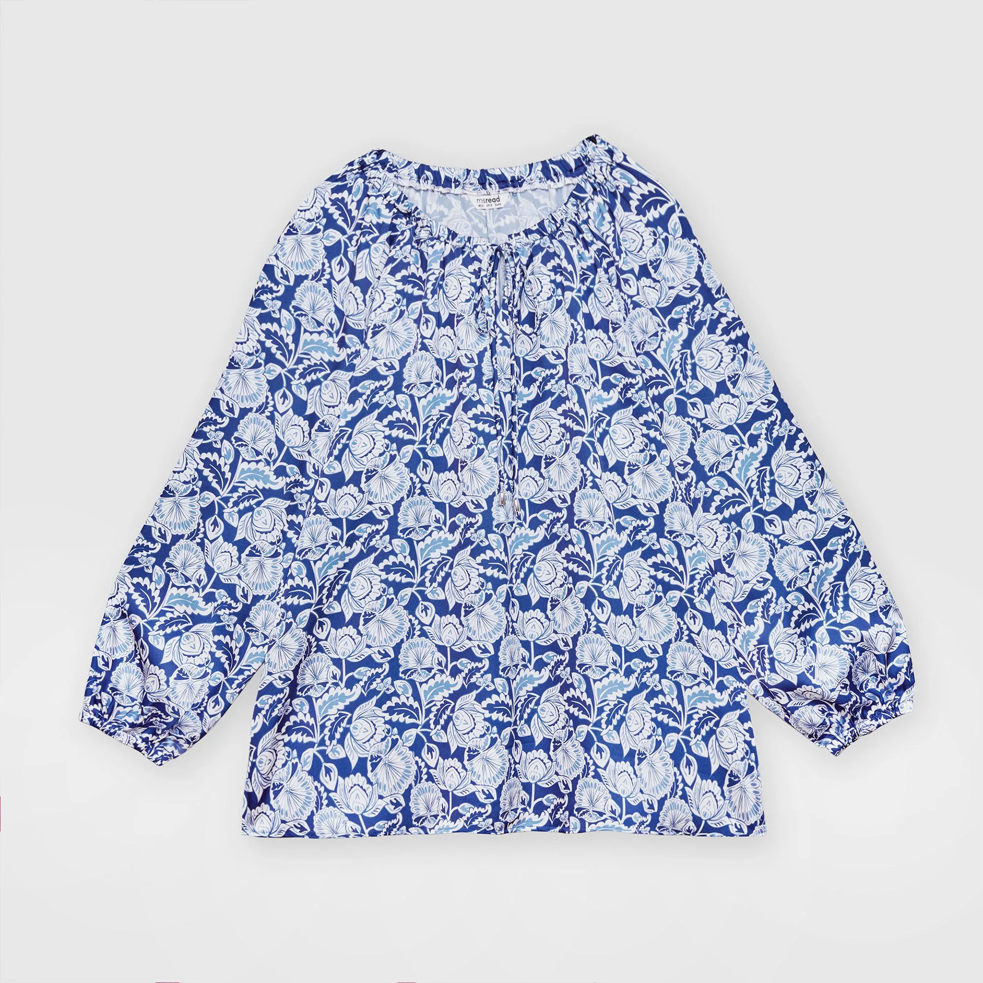 Printed Peasant Top