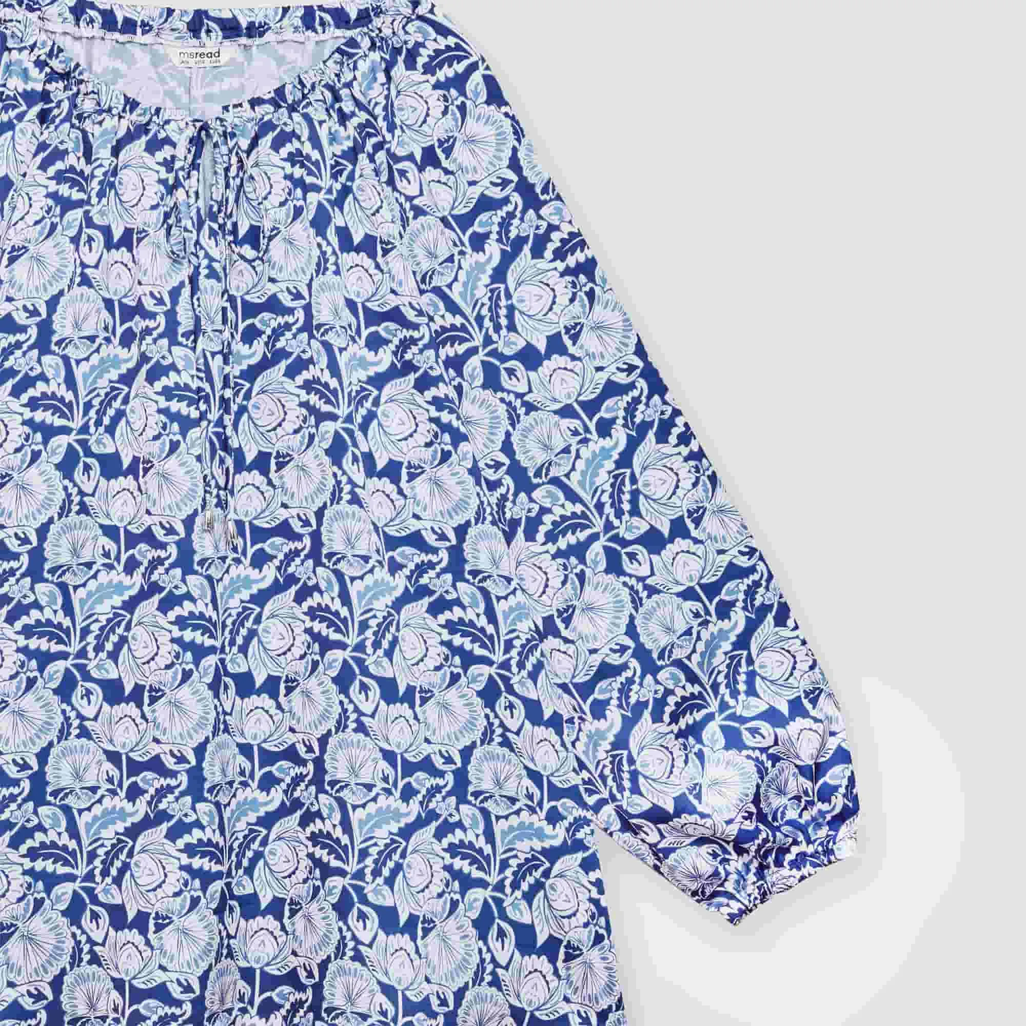 Printed Peasant Top