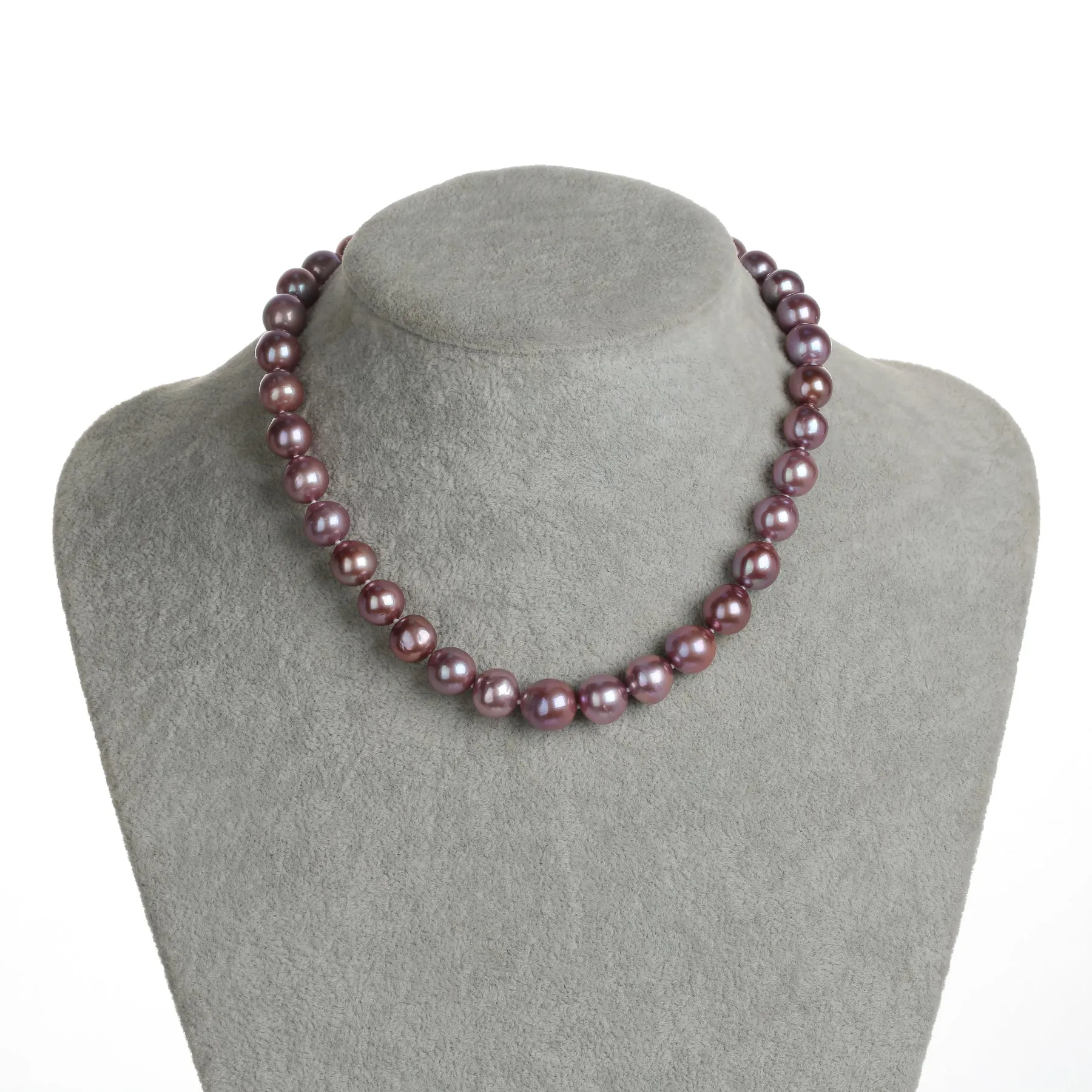 Purple 10-12mm Freshwater Pearl Necklace