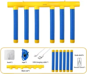 Reaction Time Training Toy,Falling  ,Catching Sticks Game,Drop Sticks Game,Upgrade Reflex Challenge ,Hand Eye Coordination Training Toy (Blue)