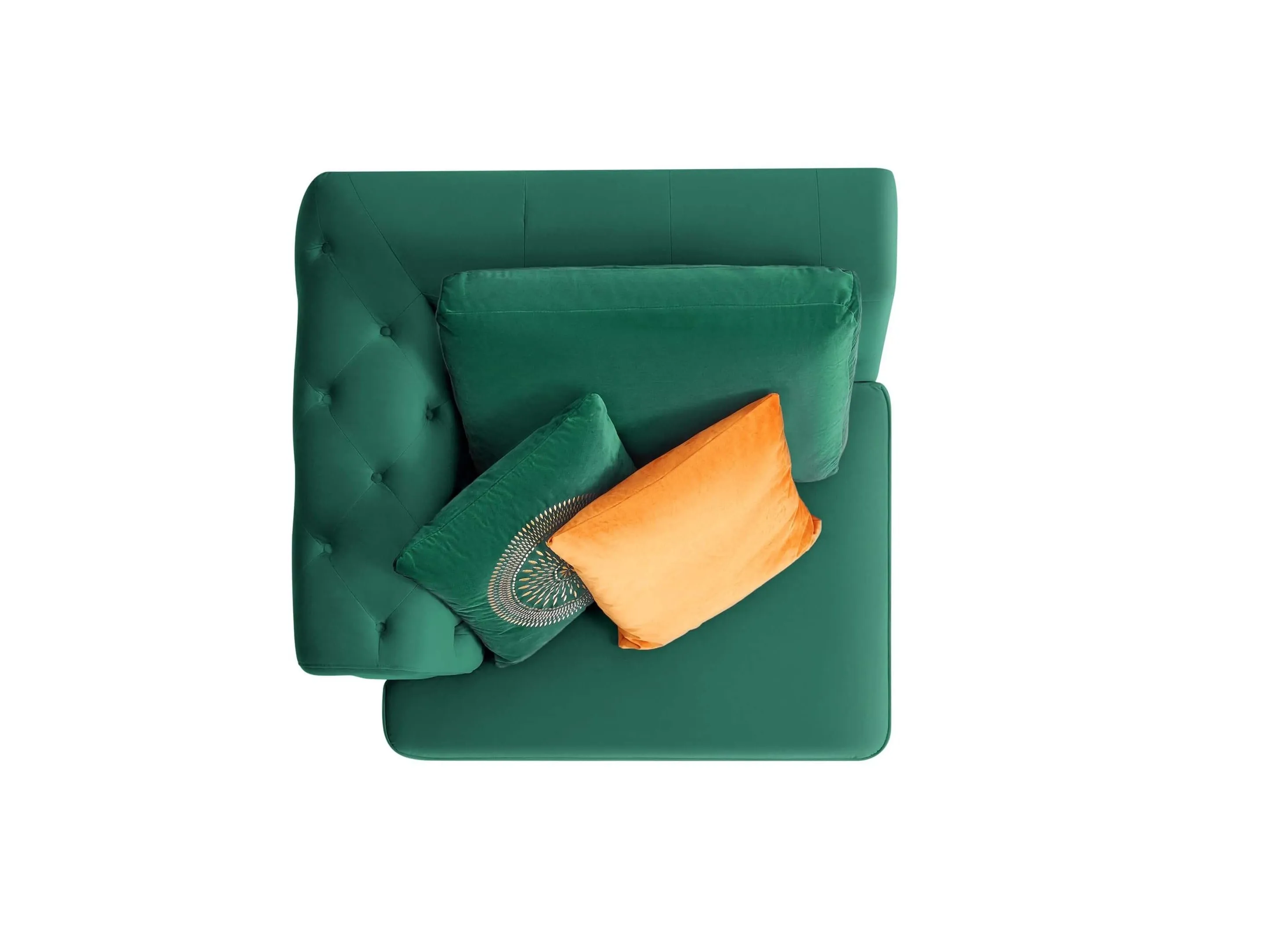 Rubeza Sofia 1 Seater/Corner/2 Seater - Emerald Green