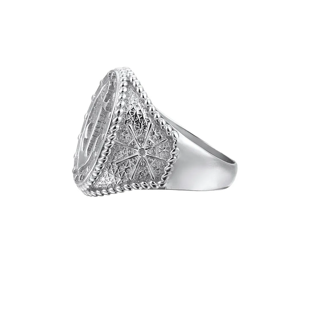 Sailor's Anchor Ring - Solid Silver