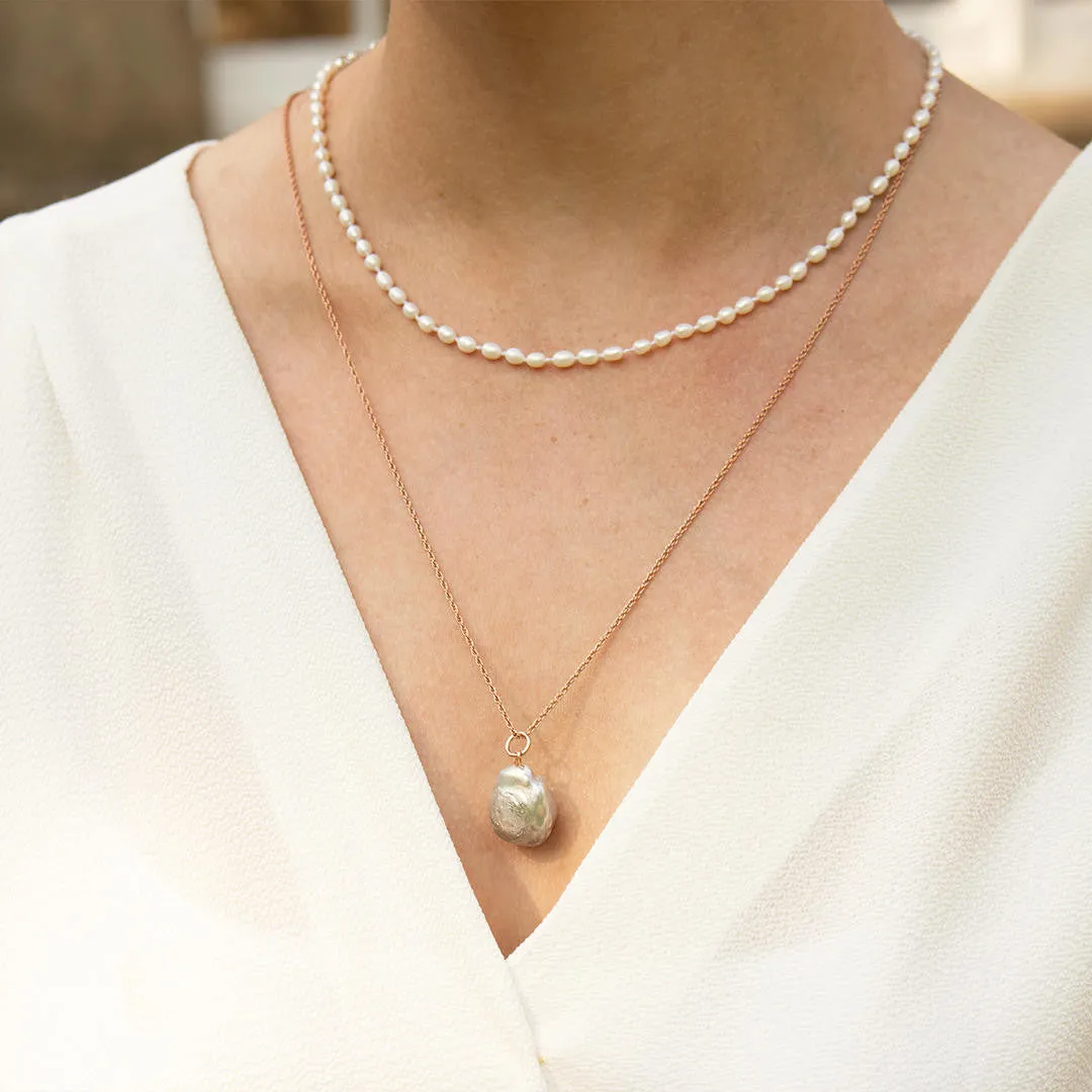 Seed Pearl Necklace | Ivory