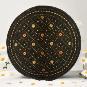 Sindhi Topi Kufi Traditional Handmade Cap with Embroidered Front Cut Unisex, Ramadan, Eid Gift for Muslims Made in Pakistan